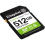 Kingston Canvas Select Plus Gen3 SDXC 512 GB 150 MB/s C10 U3 V30
